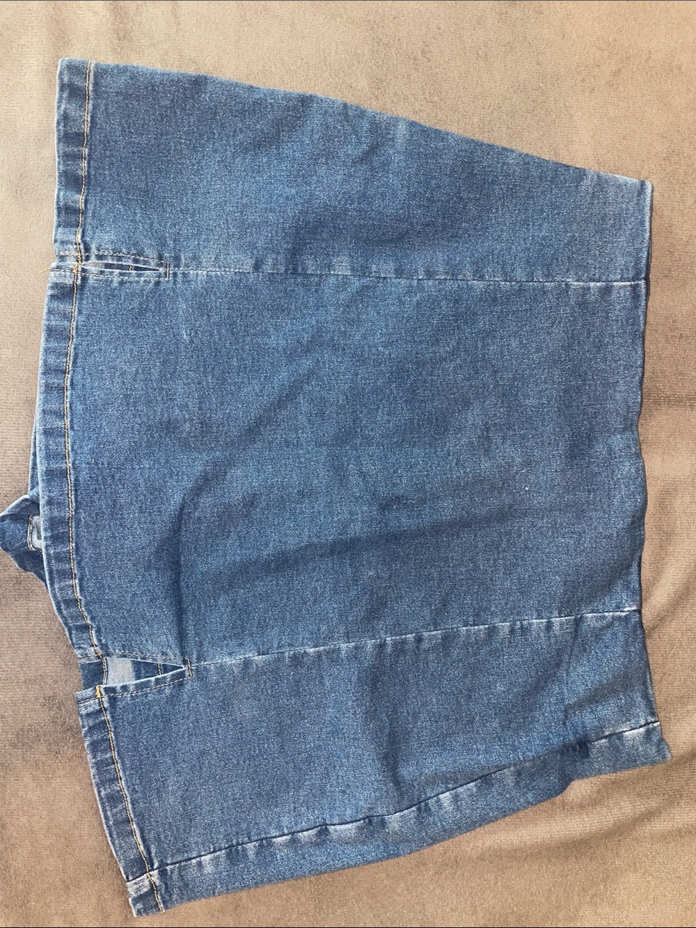 SHEIN Blue Relaxed Denim skirt-shorts